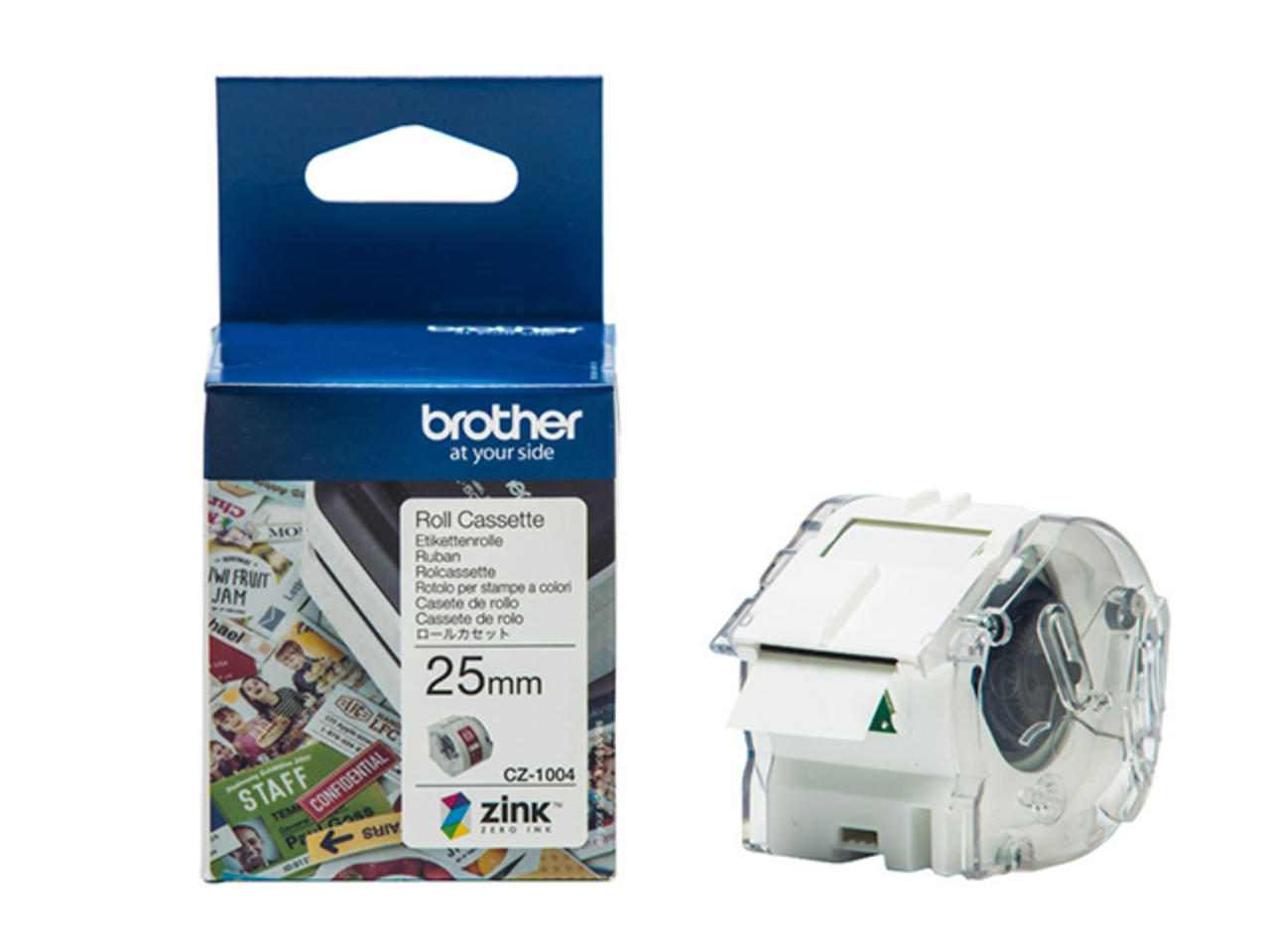 Brother Continuous Ink Brother Continuous Paper Tape (Full colour, Ink-free 25mm) | Desktop.bg ...