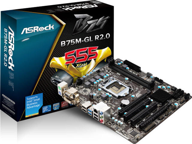 Дънни платки ASRock B75M-GL