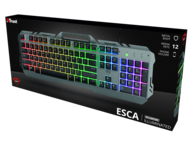 Клавиатури TRUST GXT 853 Esca Metal Rainbow Gaming Keyboard