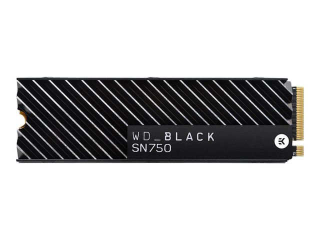 SSD 1TB WD Black SN750 M.2 NVMe with heatsink