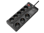 Разклонители Hama Power Strip, 8 гнезда, черен