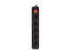 Разклонители Lanberg power strip 1.5 метра, 5 гнезда, черен