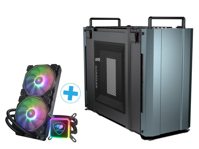 Кутии Cougar Dust 2 Iron Gray + Cougar Aqua 280 ARGB
