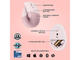 Мишки Logitech Lift Vertical Ergonomic Mouse, ROSE/DARK ROSE