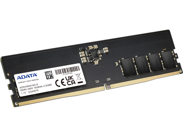 Оперативна памет 32GB DDR5 4800 MT/s ADATA Black U-DIMM