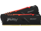 Оперативна памет 64GB (2x32GB) DDR4 3200 MT/s Kingston FURY BEAST RGB Kit