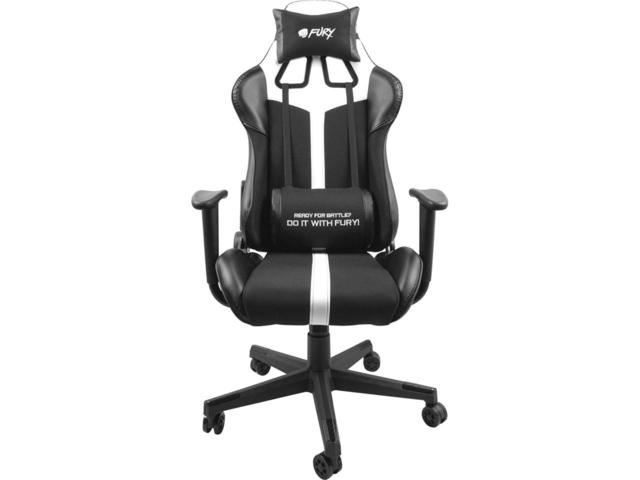 Геймърски столове Fury Avenger XL, White, предварително сглобен