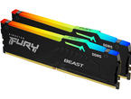 Оперативна памет 64GB (2x32GB) DDR5 5200 MT/s Kingston FURY BEAST RGB