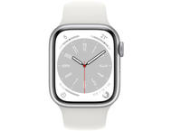 Смарт часовници Apple Watch Series 8 GPS 41mm Silver Aluminium Case with White Sport Band - Regular