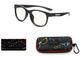 Компютърни очила GUNNAR Rush Kids Small, Clear Natural, черни