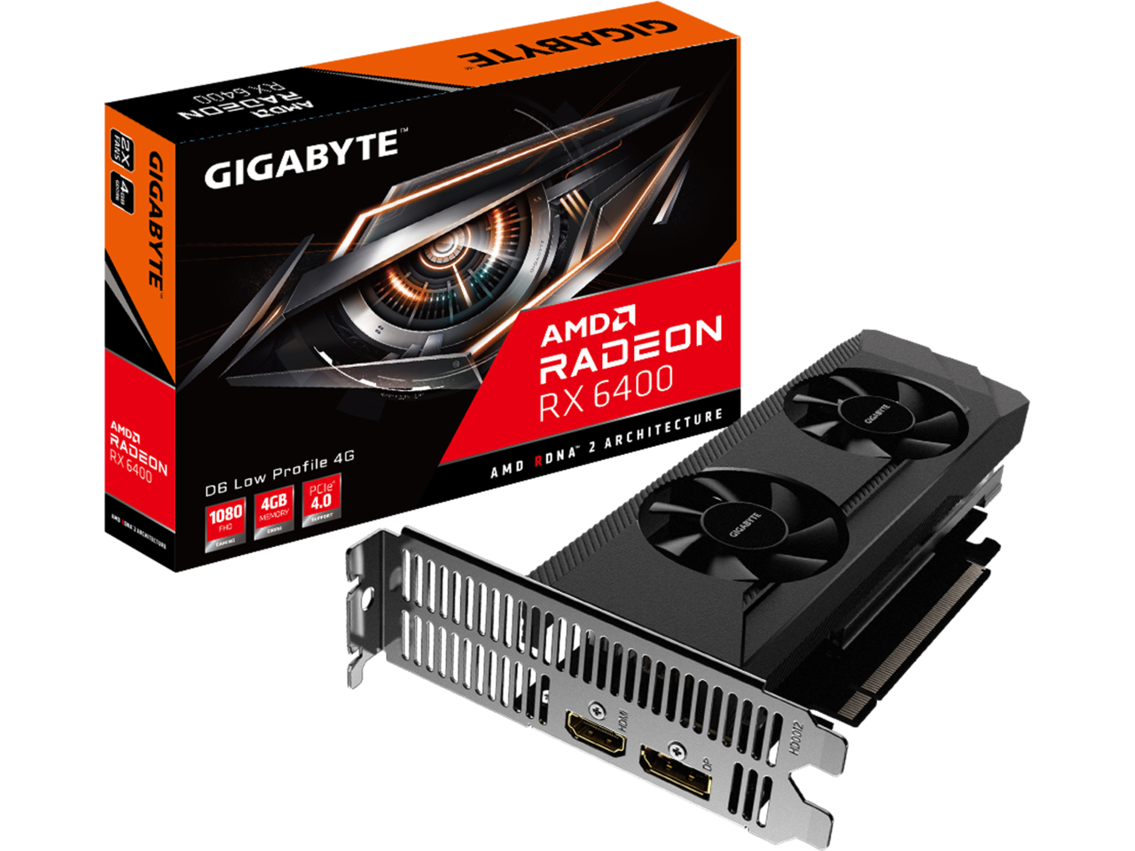 Gigabyte Radeon RX 6400 Low Profile 4G | Desktop.bg - Мощни PC Гейминг ...