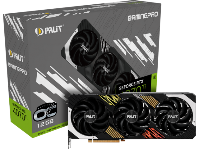 Видео карти Palit GeForce RTX 4070 Ti GamingPro OC 12GB