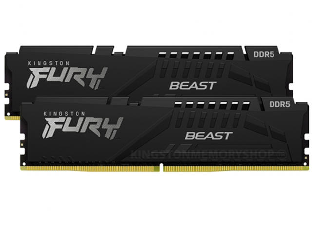 Оперативна памет 64GB (2x32GB) DDR5 5600 MT/s Kingston FURY BEAST Black