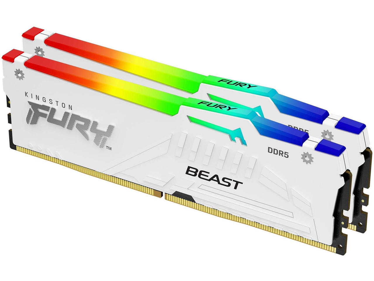 32GB (2x16GB) DDR5 6000 MT/s Kingston FURY Beast White RGB EXPO