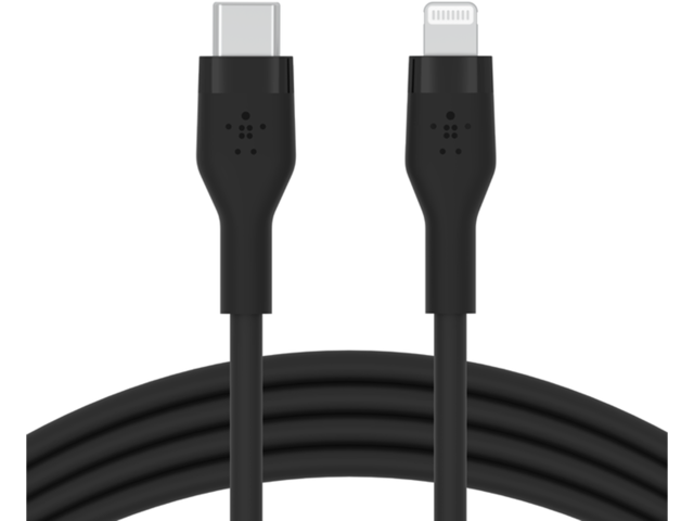 Кабели и Адаптери Belkin BOOST CHARGE Flex Silicone cable USB-C to Lightning - 1M - Black