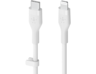 Кабели и Адаптери Belkin BOOST CHARGE Flex Silicone cable USB-C to Lightning - 1M - White