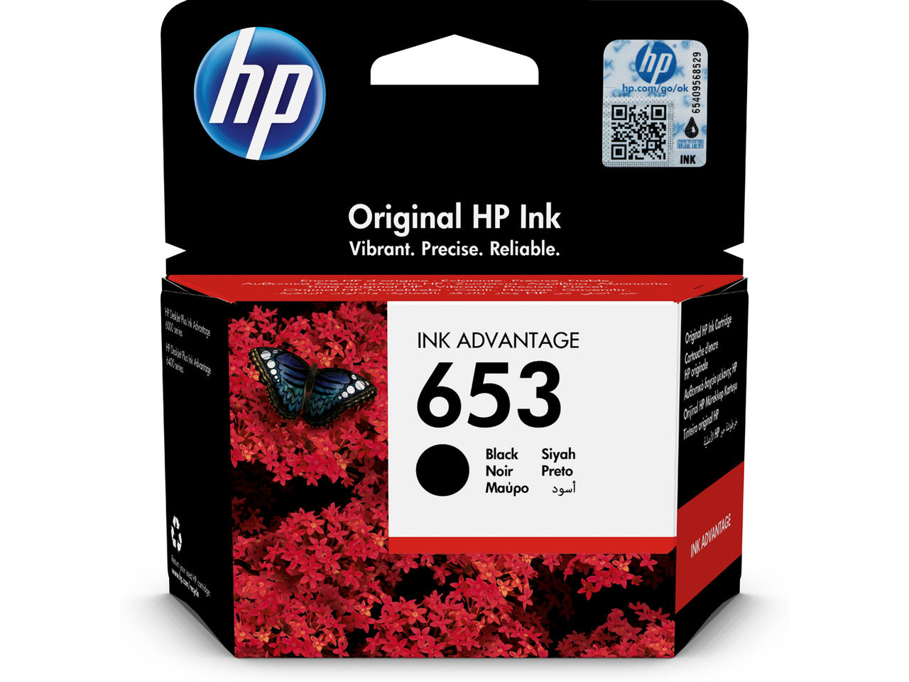 HP 653 Black Original Ink Advantage Cartridge | Desktop.bg - Мощни PC ...