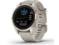 Смарт часовници Garmin fenix 7S Pro Sapphire Solar Edition - Soft Gold с Light Sand каишка