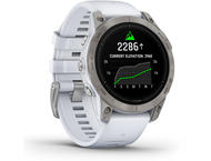 Смарт часовници Garmin Epix Pro (Gen 2) Sapphire Edition 47 мм Titanium с Whitestone каишка