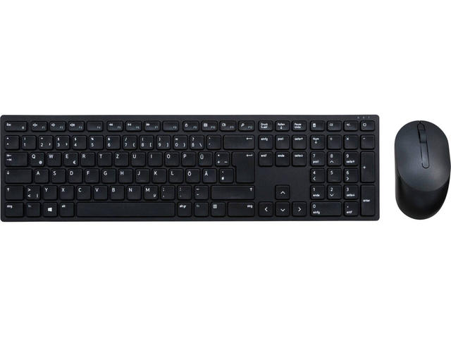 Клавиатури Dell Pro Wireless Keyboard and Mouse - KM5221W - US International (QWERTY) - Black