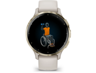 Смарт часовници Garmin Venu 3S Soft Gold безел с Ivory корпус и силиконова каишка