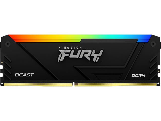 Оперативна памет 8GB DDR4 3200MT/s Kingston FURY BEAST Black RGB