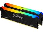 Оперативна памет 64GB (2x32GB) DDR4 3200MT/s Kingston FURY BEAST Black RGB