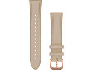 Каишки Garmin Quick Release Bands 20mm Light Sand Italian Leather с 18K Rose Gold PVD