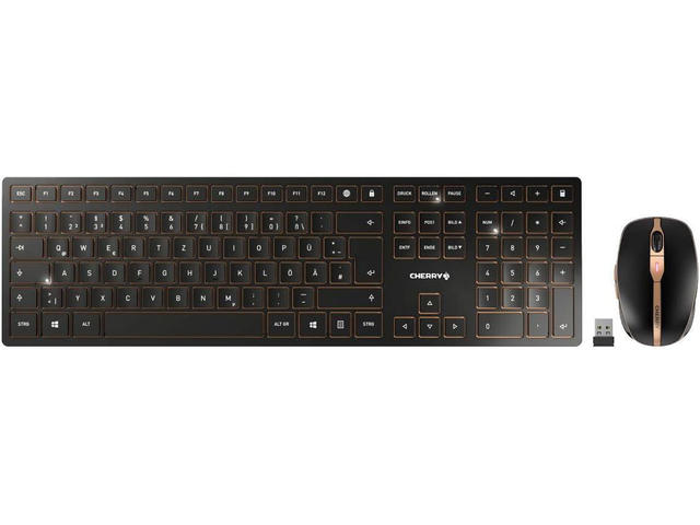 Клавиатури CHERRY DW 9100 SLIM,  black/bronze