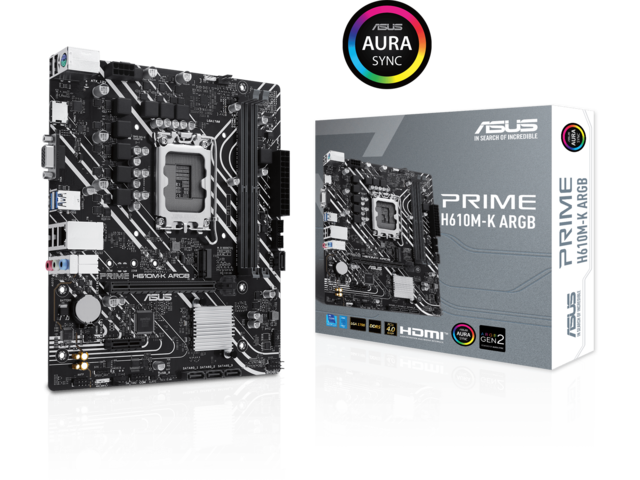 Дънни платки ASUS PRIME H610M-K ARGB