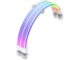 Кабели за компоненти 1stPlayer Extension Modding Cable PCIe 6+2PIN Addressable RGB White