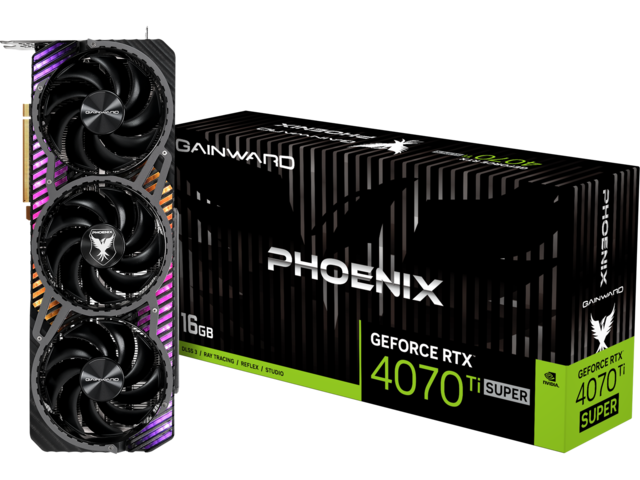 Видео карти Gainward GeForce RTX 4070 Ti SUPER Phoenix 16GB