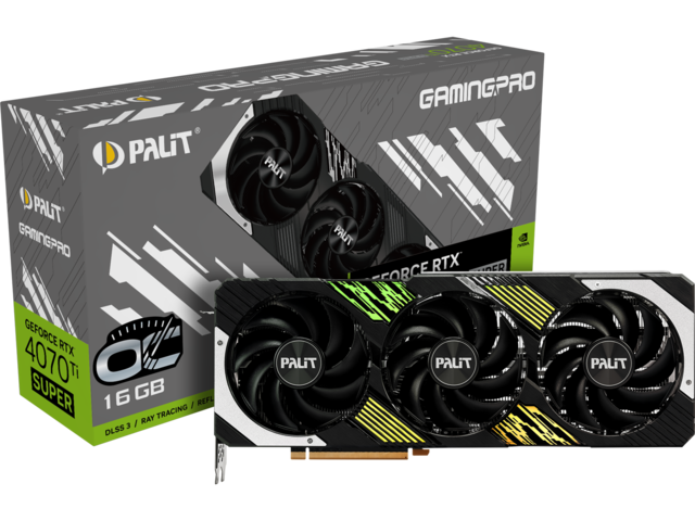 Видео карти Palit GeForce RTX 4070 Ti SUPER GamingPro OC 16GB