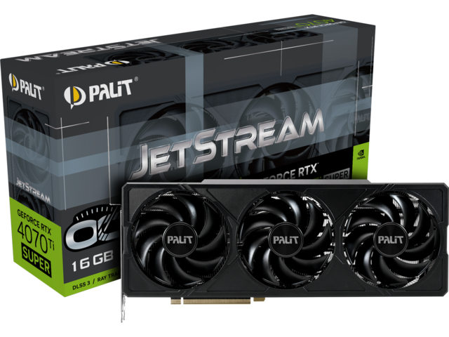 Видео карти Palit GeForce RTX 4070 Ti SUPER JetStream OC 16GB