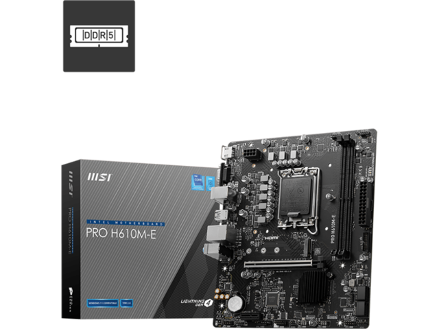 Дънни платки MSI PRO H610M-E