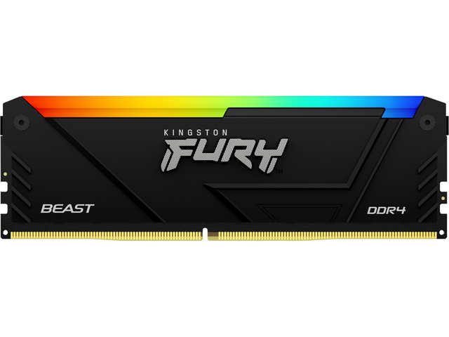 Оперативна памет 32GB DDR4 3600 MHz Kingston FURY Beast Black RGB