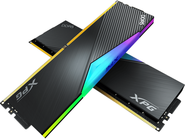 Оперативна памет 64GB (2x32GB) DDR5 5600 MT/s ADATA Lancer RGB Black