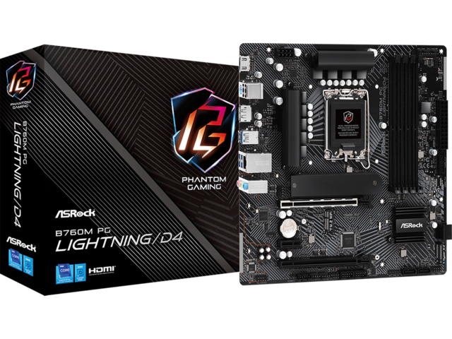 Дънни платки ASRock B760M PG Lightning/D4
