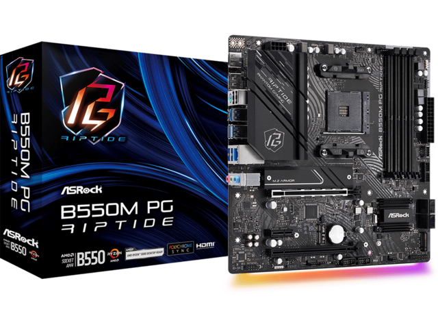 Дънни платки ASRock B550M PG Riptide