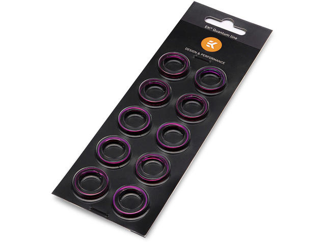 Части и аксесоари EK-Quantum Torque Color Ring 10-Pack HDC 16 - Purple