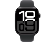 Смарт часовници Apple Watch S10 GPS 46mm Jet Black Alu Case with Black Sport Band - S/M