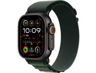 Смарт часовници Apple Watch Ultra2 (2024) GPS + Cellular 49mm Black Titanium Case with Dark Green Alpine Loop - Medium
