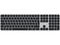 Клавиатури Apple Magic Keyboard with Touch ID and Numeric Keypad for Mac models with Apple silicon (USB–C) - Ukrainian - Black Keys