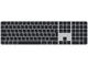 Клавиатури Apple Magic Keyboard with Touch ID and Numeric Keypad for Mac models with Apple silicon (USB–C) - Ukrainian - Black Keys