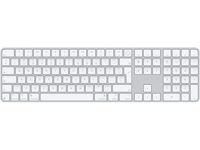 Клавиатури Apple Magic Keyboard with Touch ID and Numeric Keypad for Mac models with Apple silicon (USB-C) - International English - White Keys