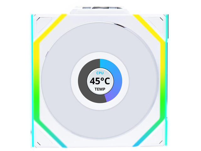 Вентилатори Lian Li UNI FAN SL Wireless LCD 120 Reverse Blade White