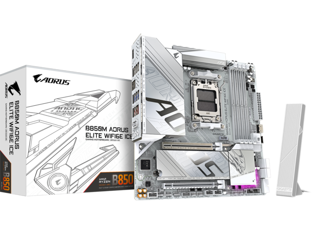 Дънни платки GIGABYTE B850M AORUS ELITE WIFI6E ICE