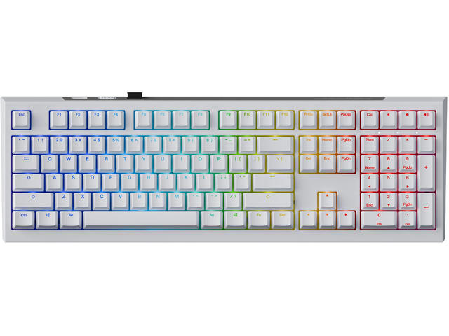 Клавиатури Ducky One X Wireless, White