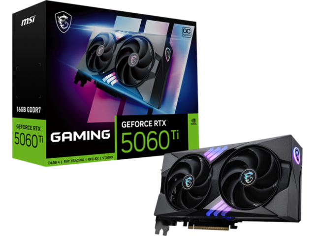 Видео карти MSI GeForce RTX 5060 Ti 16G GAMING OC