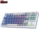 Клавиатури Royal Kludge RK M87 Ocean Blue, Cream switch